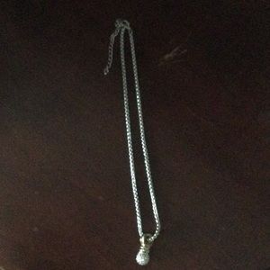 Silver gold (maybe Brighton) necklace